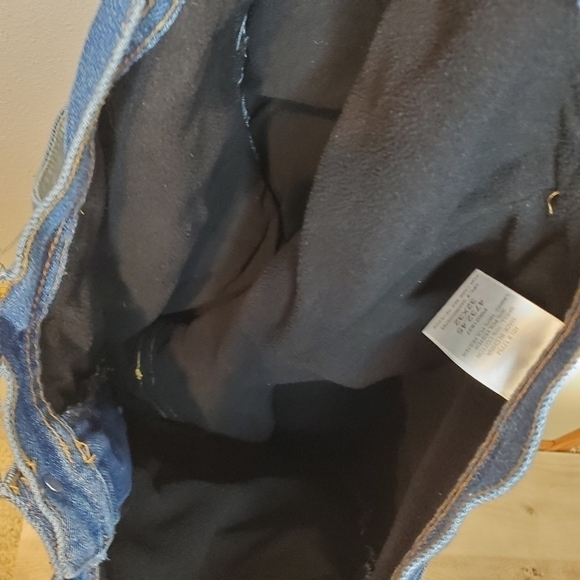 Men's 32 by 32 Black Lined Jeans - Picture 9 of 11